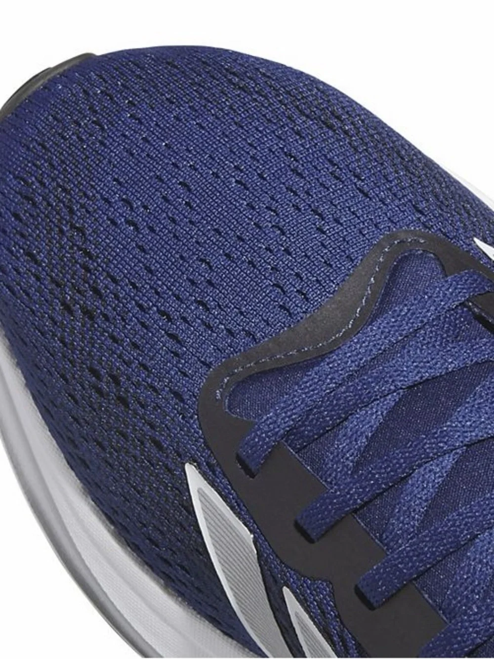 Adidas Mens Navy Blue Running Shoe with Silver Stripes, Size 10 1/2